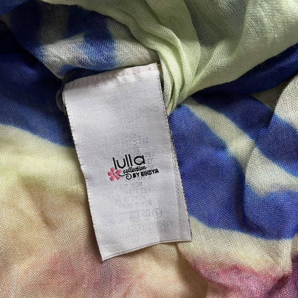 Lulla Collection By Bindya Infinity Scarf Multicolored Tie Dye Soft Knit - Picture 7 of 10